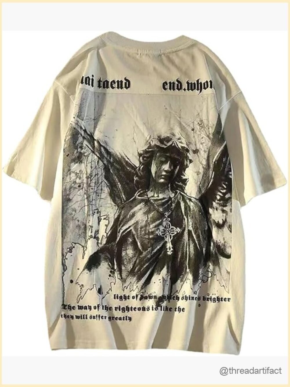 Oversized Gothic Graphic T-Shirt Unisex Harajuku Streetwear Casual Tee